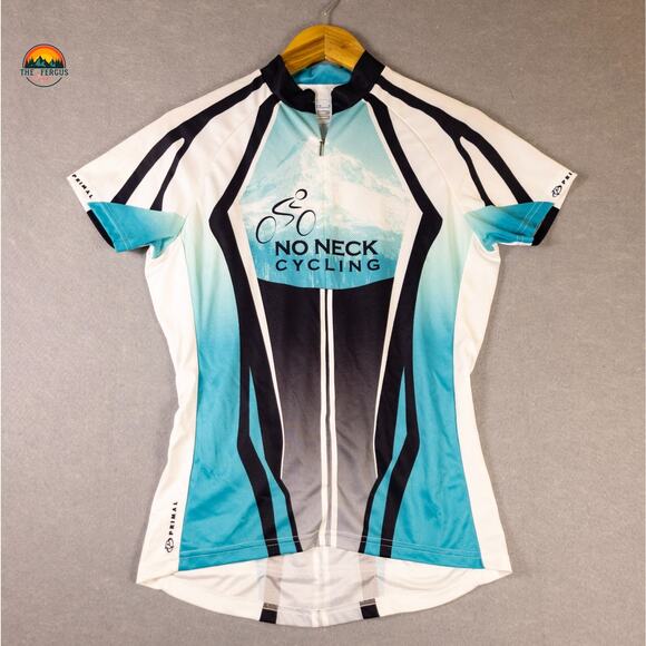 NWT Primal No Neck Cycling Jersey Multicolor Schematic Pockets Women's Large - Picture 2 of 13
